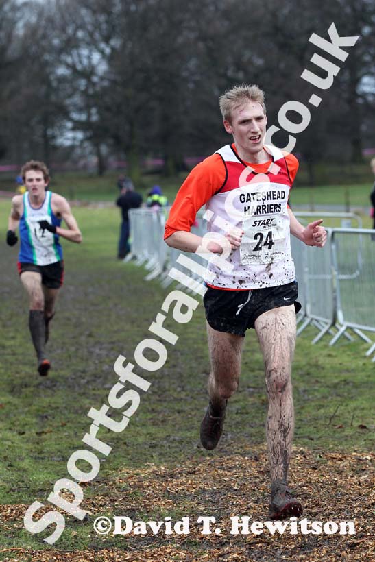 Barry Maskell (Gateshead)  under-20 mens Northern Cross Country Champs, Knowsley Safari Park. Photo: David T. Hewitson/Sports for All Pics